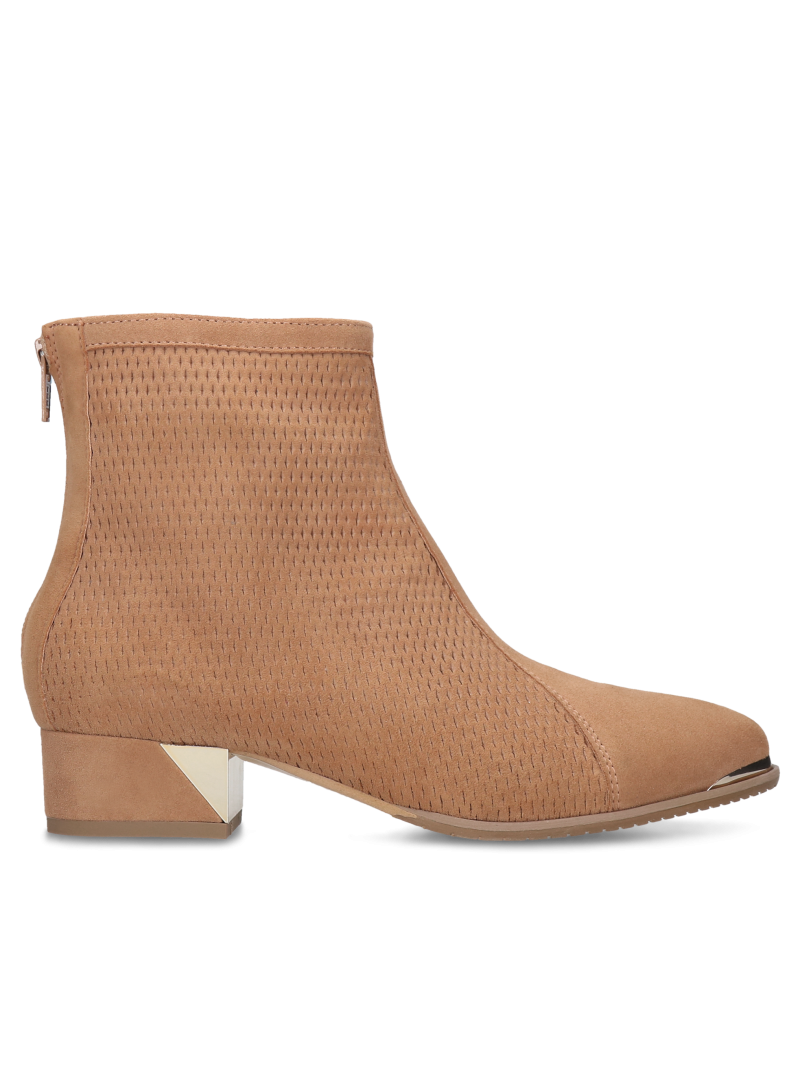 Brown boots Leila, Conhpol Bis - Polish production, Ankle boots, BI5739-02, Konopka Shoes