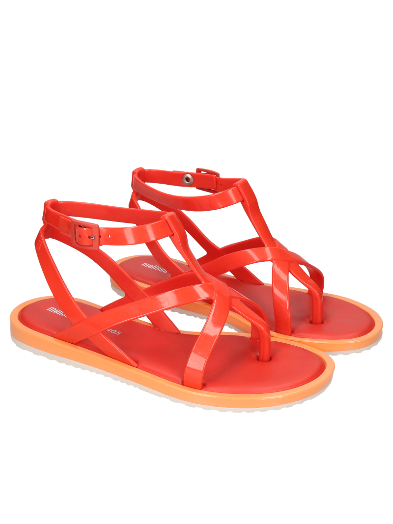 Red sandals Cancun+ Salinas, Melissa, Sandals, ME0408-01, Konopka Shoes