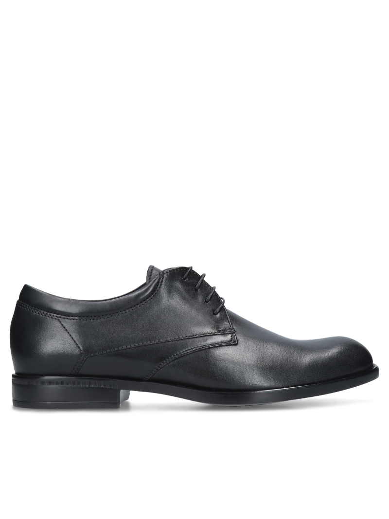 Black shoes Elon, Conhpol - Polish production, Derby, CE6352-01, Konopka Shoes