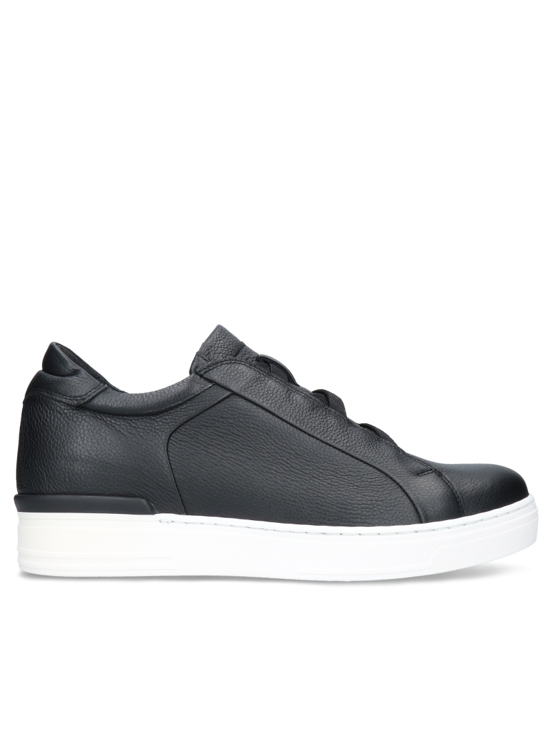 Black elevator sneakers Cyrus + 7 cm, Conhpol Dynamic - Polish production, Sneakers, SH2679-01, Konopka Shoes