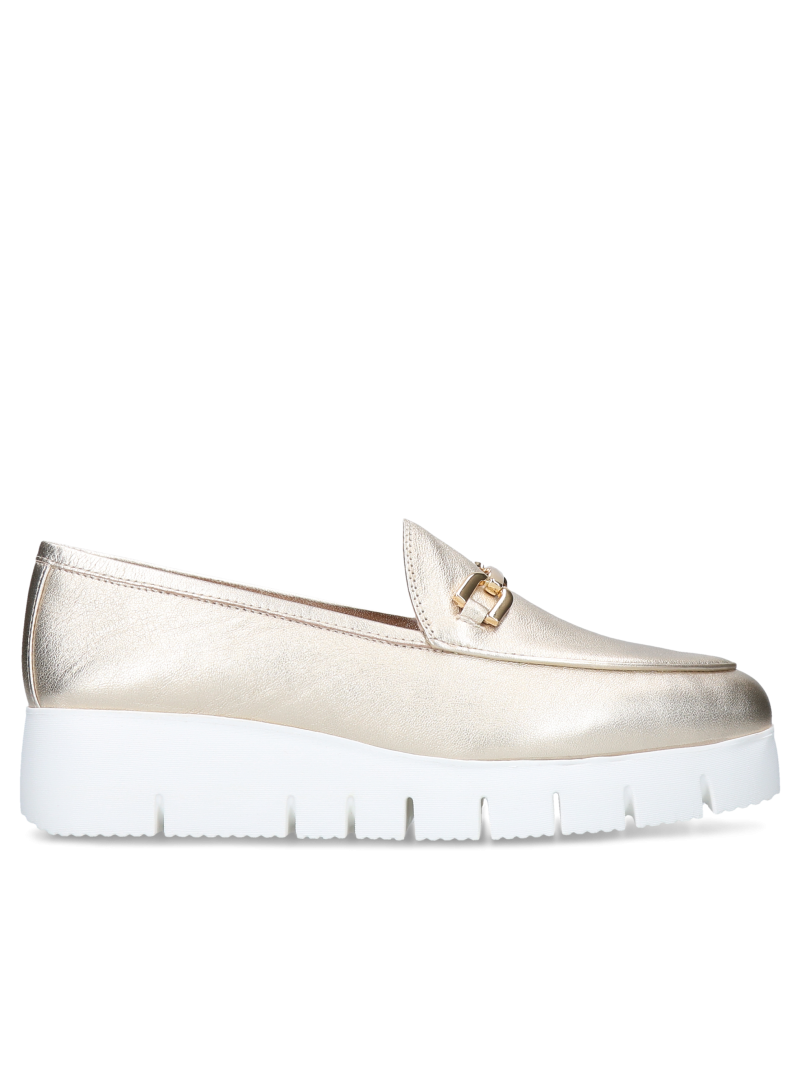 Gold loafers Unisa, Unisa, Moccasins & loafers, UN0004-01, Konopka Shoes