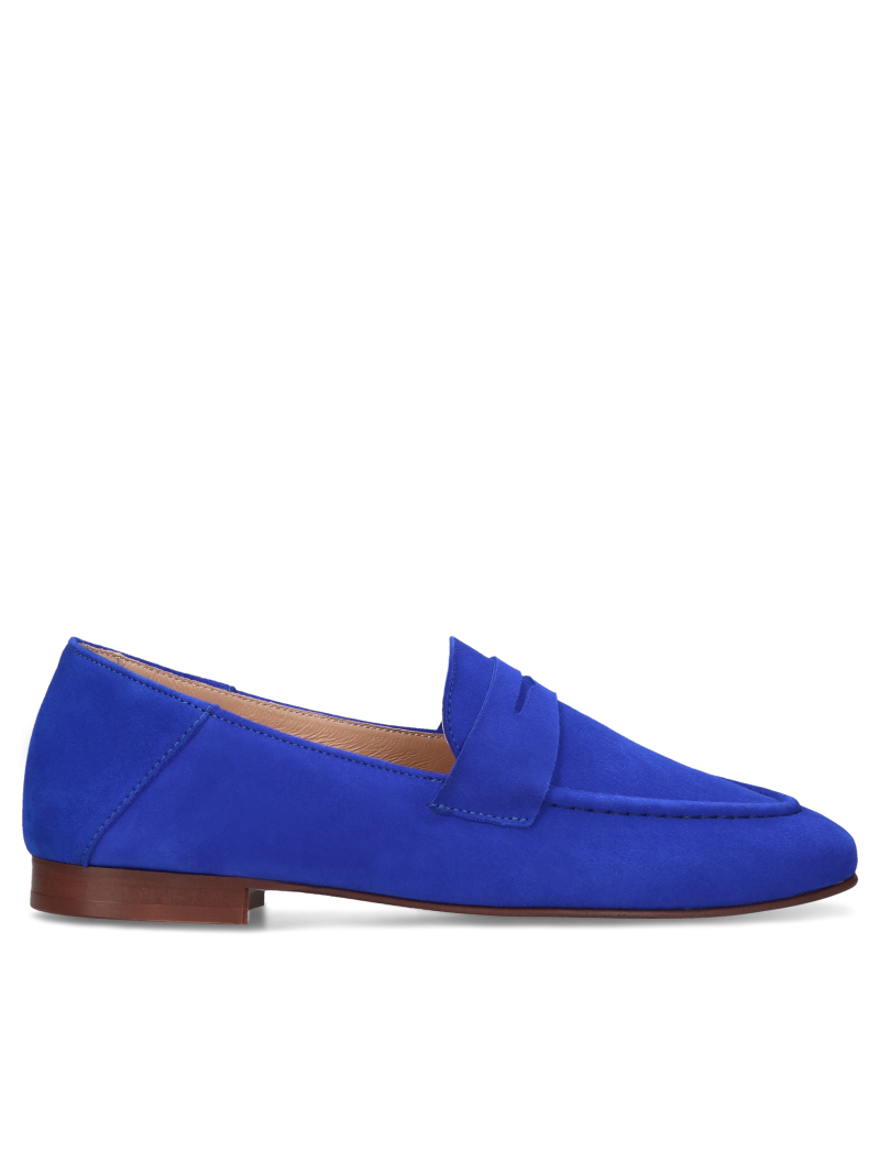 Blue loafers Luisa, Conhpol Relax - Polish production, Moccasins & loafers, RE2727-03, Konopka Shoes