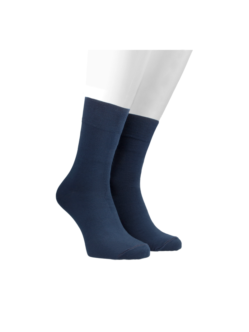 Navy blue bamboo fiber socks, Konopka Shoes