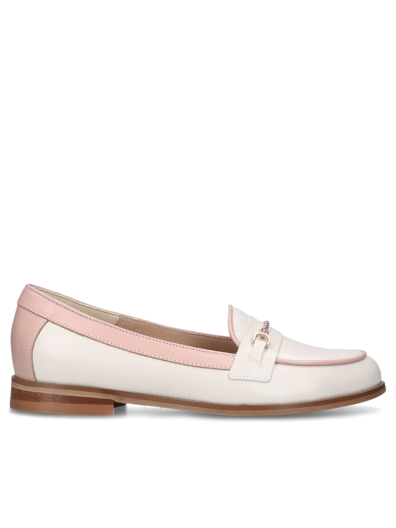Beige loafers Julia, Conhpol Relax - Polish production, Moccasins & loafers, RE2726-02, Konopka Shoes