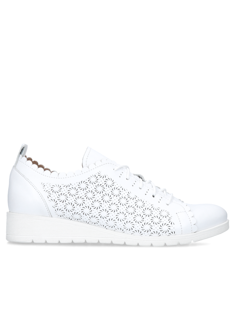 White shoes Aylin, Conhpol Relax - Polish production, Sneakers, RE2747-02, Konopka Shoes