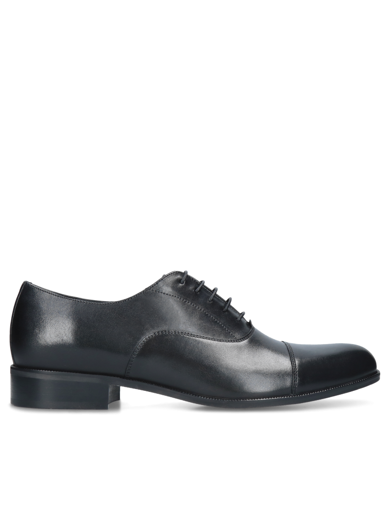 Black oxford Oscar, Conhpol - Polish production, Oxford, CE6355-01, Konopka Shoes