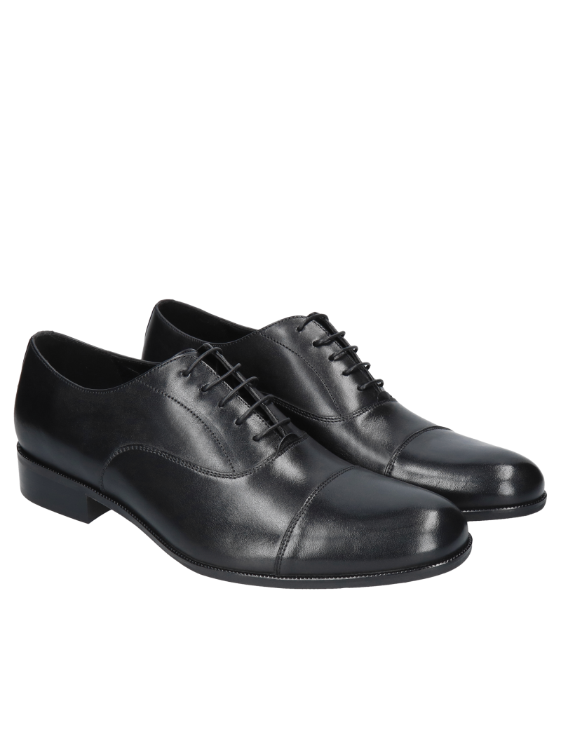 Black oxford Oscar, Conhpol - Polish production, Oxford, CE6355-01, Konopka Shoes