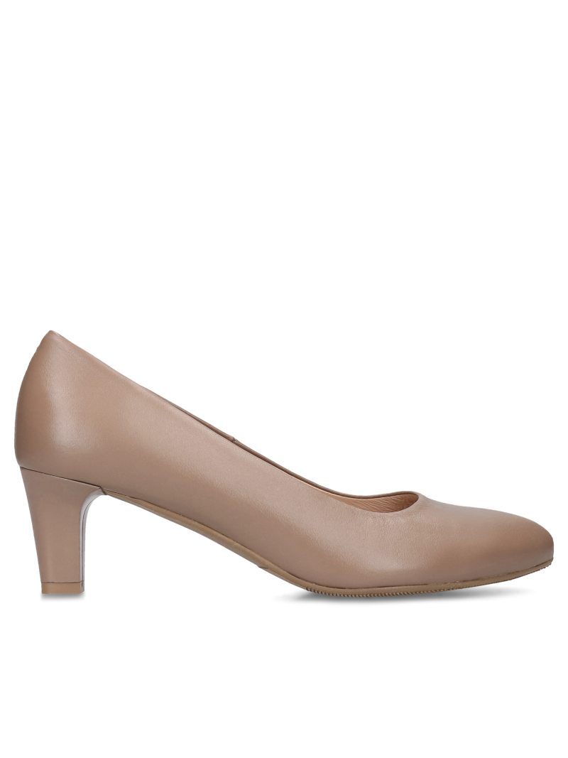 Brown pumps Jackie, Conhpol Relax - Polish production, Pumps, RE2750-02, Konopka Shoes