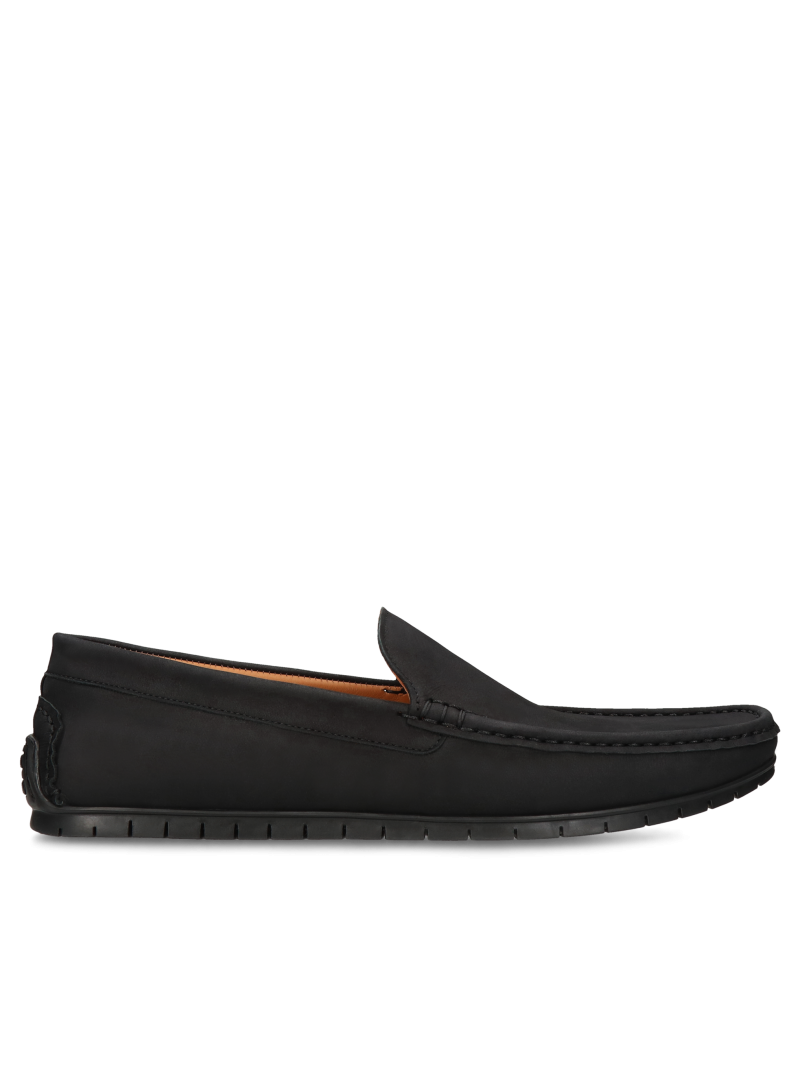 Black moccasins Federico, Conhpol Dynamic - Polish production, SD2664-03, Loafers and moccasins, Konopka Shoes