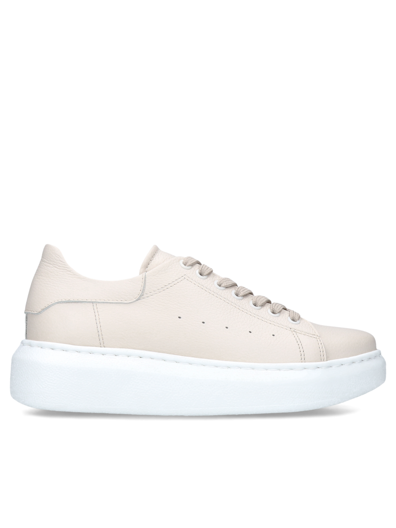 White sneakers Cruz, Kampa - Polish production, Sneakers, KP0007-02, Konopka Shoes