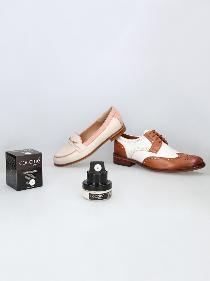 White shoe cream, Coccine, DA0047-01, Konopka Shoes