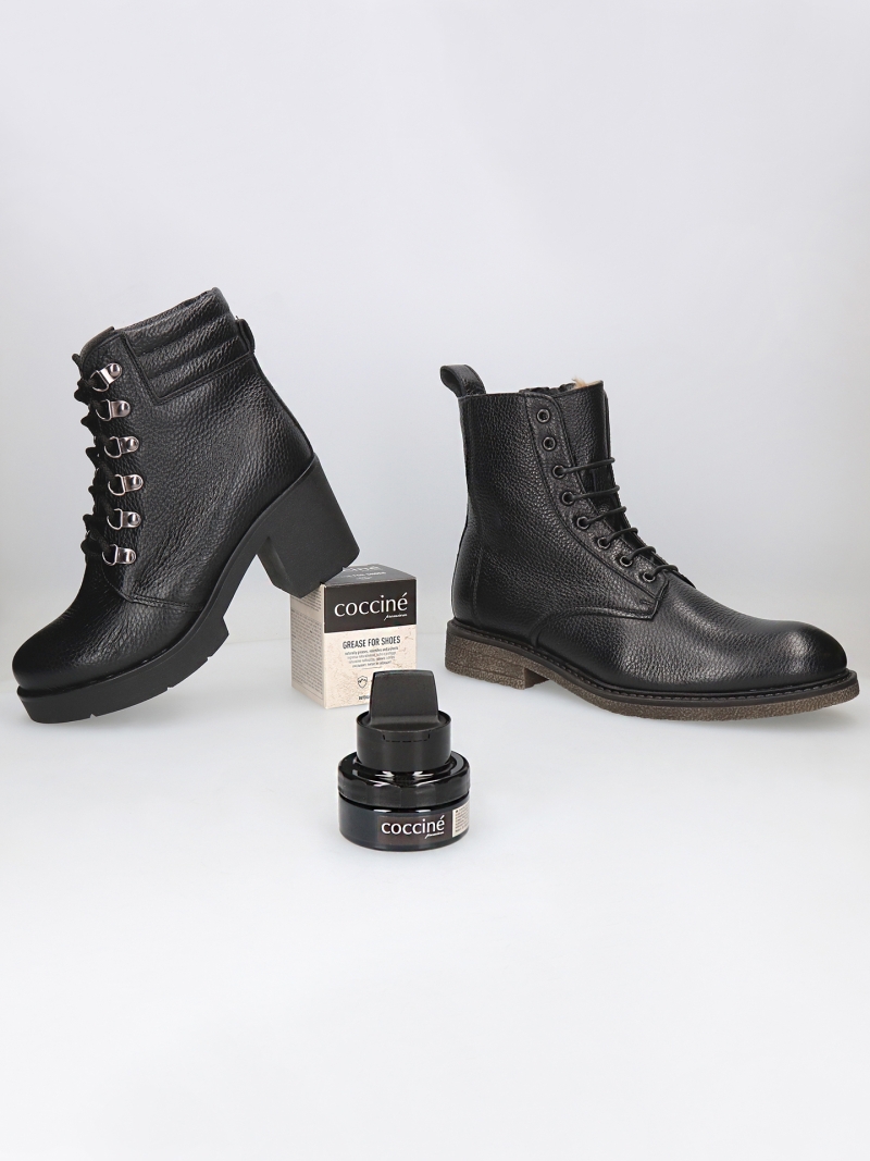 Black leather grease, DA0017-01, Coccine, Konopka Shoes