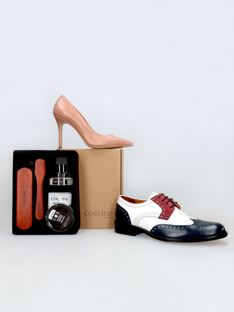 Clear grain leather shoe kit, Coccine, DA0043-03, Konopka Shoes