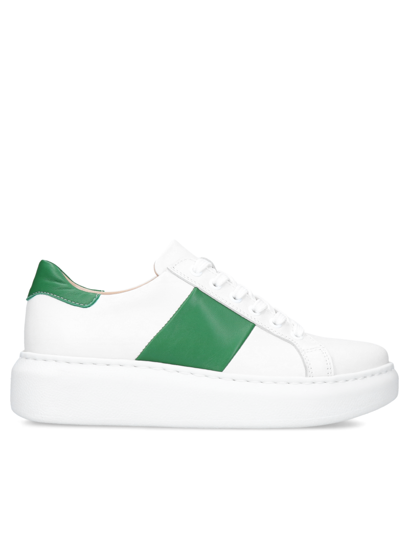 White sneakers Cruz, Kampa - Polish production, Sneakers, KP0014-01, Konopka Shoes