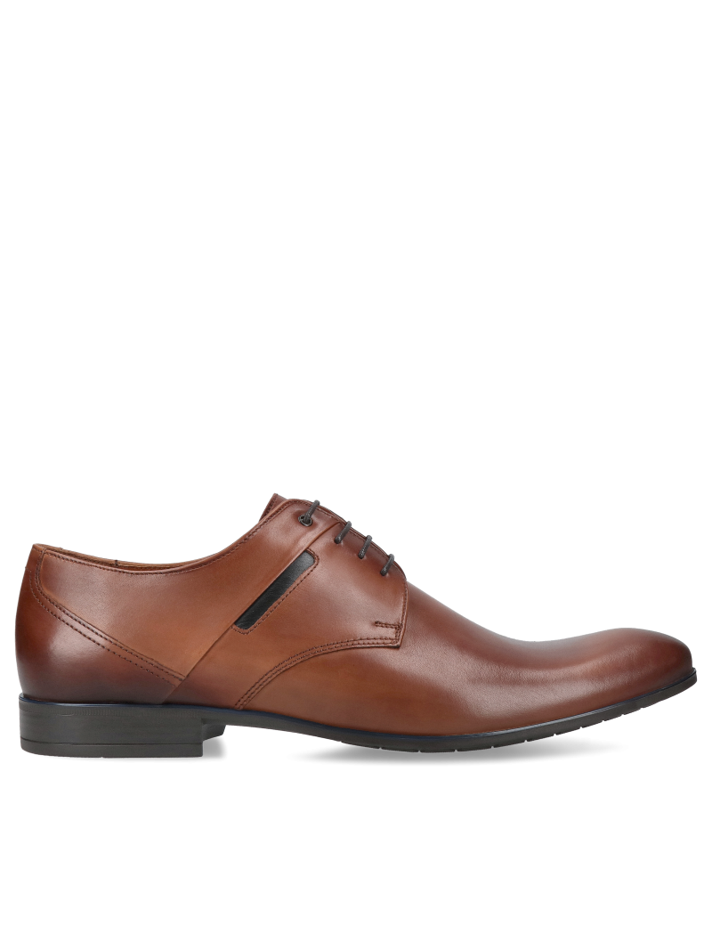 Brown shoes Matthias, Conhpol - Polish production, Derby, CE6181-02, Konopka Shoes