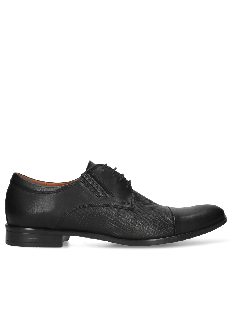 Black shoes Kris, Conhpol - Polish production, Derby, CE6367-02, Konopka Shoes