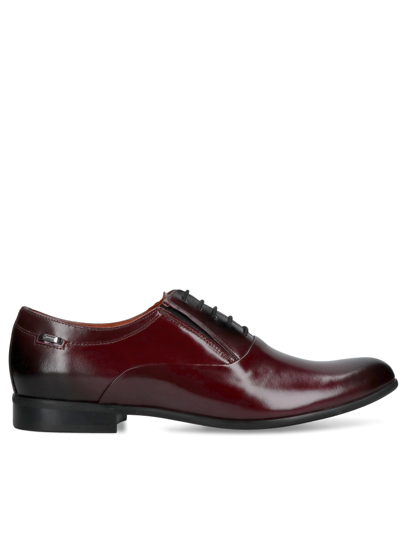 Maroon shoes Dorian, Conhpol - Polish production, Oxfordy, CE6371-01, Konopka Shoes