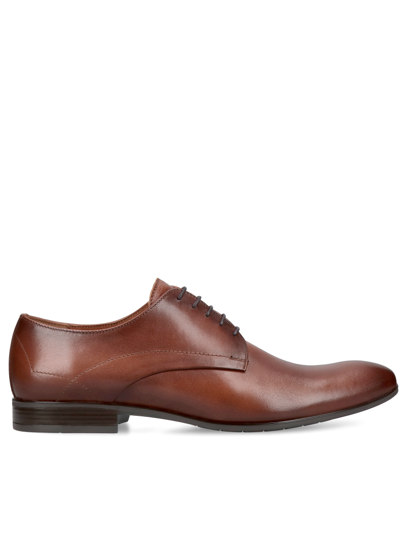 Brown shoes Matthias, Conhpol - Polish production, Derby, CE6372-01, Konopka Shoes