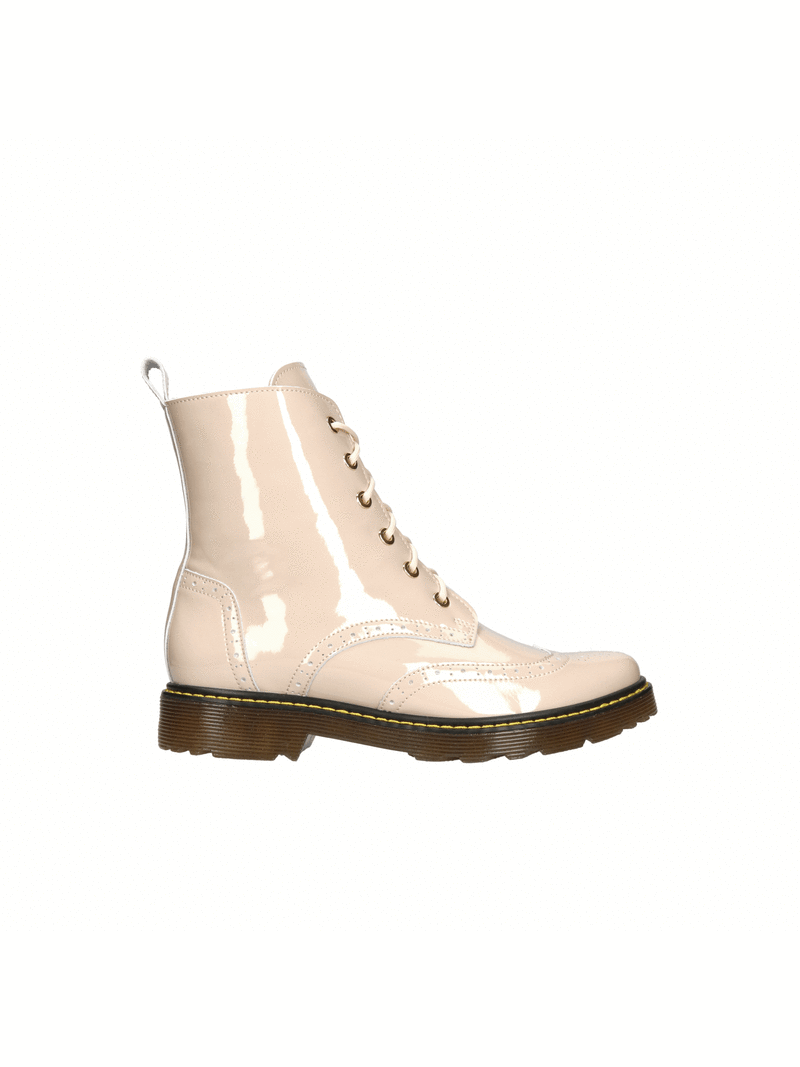 Beige boots Marion patent leather , Conhpol Relax - polish production, RE2752-01, Boots, Konopka Shoes Beige boots Marion patent leather , Conhpol Relax - polish production, RE2752-01, Boots, Konopka Shoes