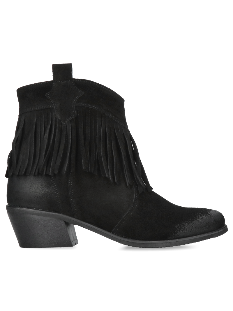 Leather, black cowboy boots Matilde, DU0020-02, Cowboy boots, Konopka Shoes