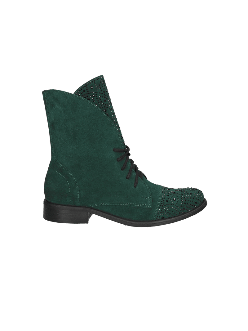 Velour green boots Celinka, DU0016-02, Boots, Konopka Shoes Velour green boots Celinka, DU0016-02, Boots, Konopka Shoes
