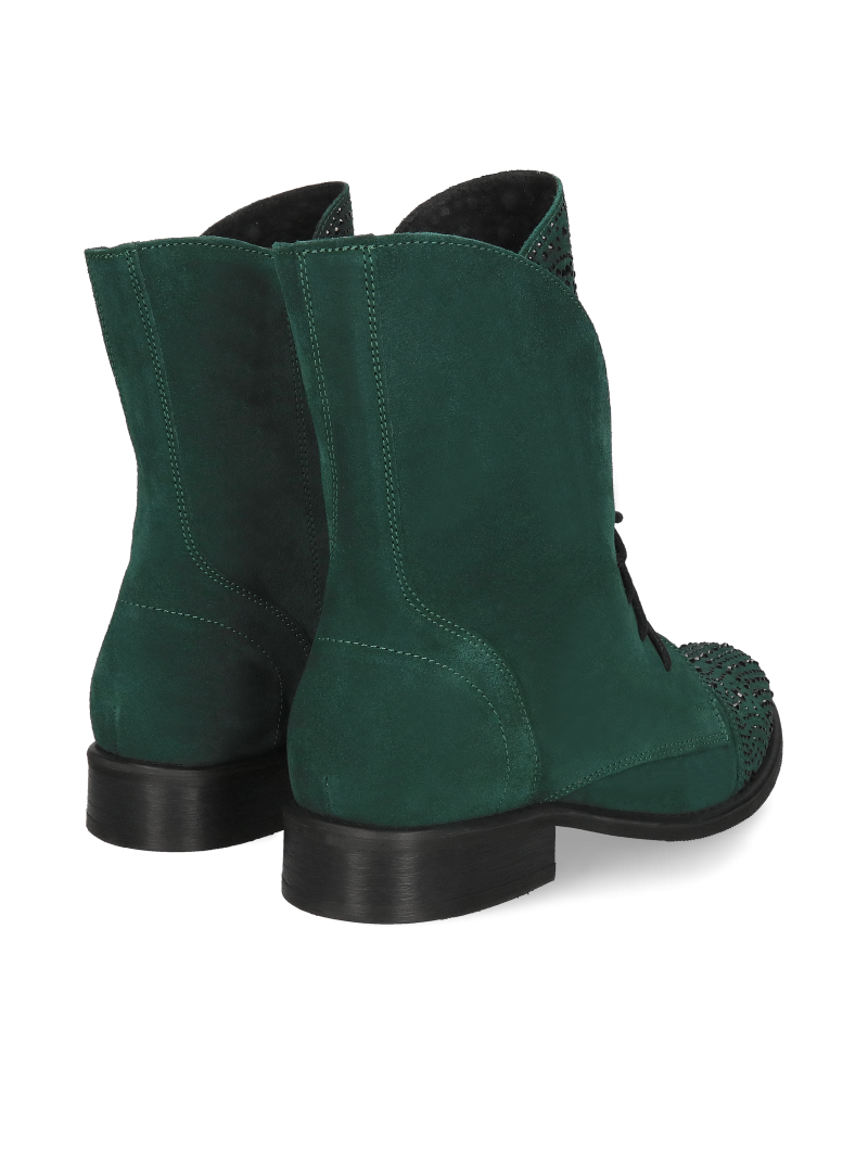 Velour green boots Celinka, DU0016-02, Boots, Konopka Shoes Velour green boots Celinka, DU0016-02, Boots, Konopka Shoes