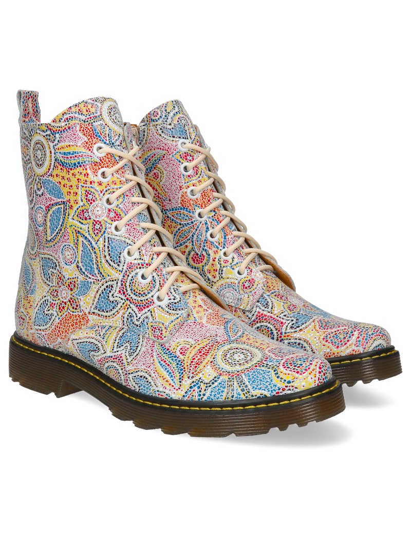 Colorful boots Marion, Conhpol Relax - Polish production, Biker & worker boots, RE2618-09, Konopka Shoes