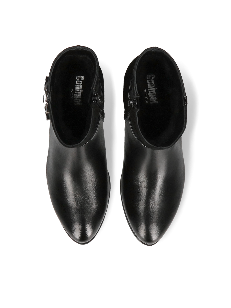 Leather, black boots Leila, Conhpol Bis, BK5752-01, Boots, Konopka Shoes