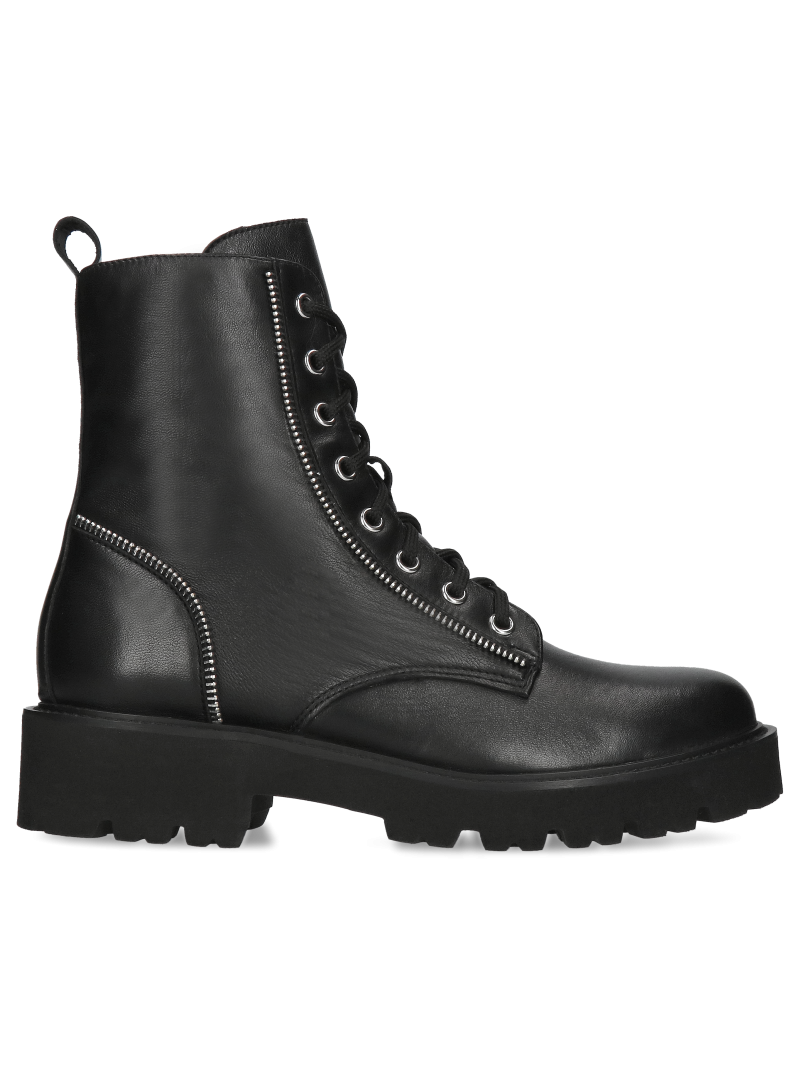 Women's leather winter black boots Karola, Conhpol Bis - Polish production, BK5755-02, Boots, Konopka Shoes