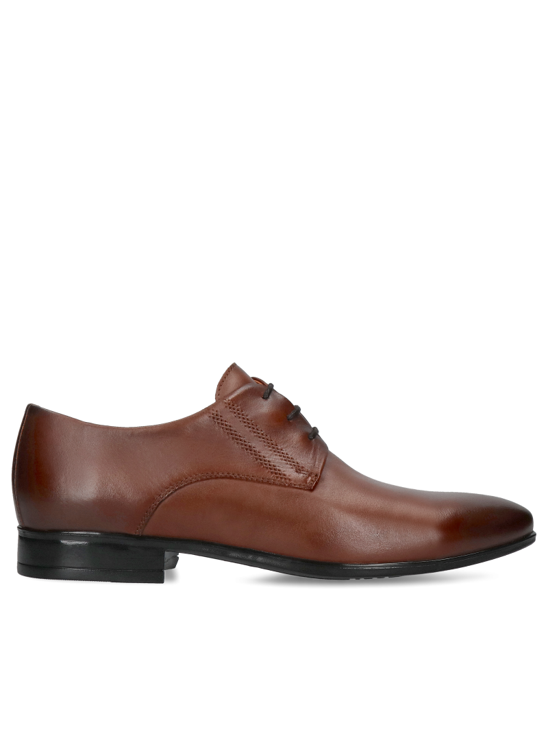 Brown, elegant man shoes Karol, Conhpol - Polish production, CE6378-02, Derby, Konopka Shoes
