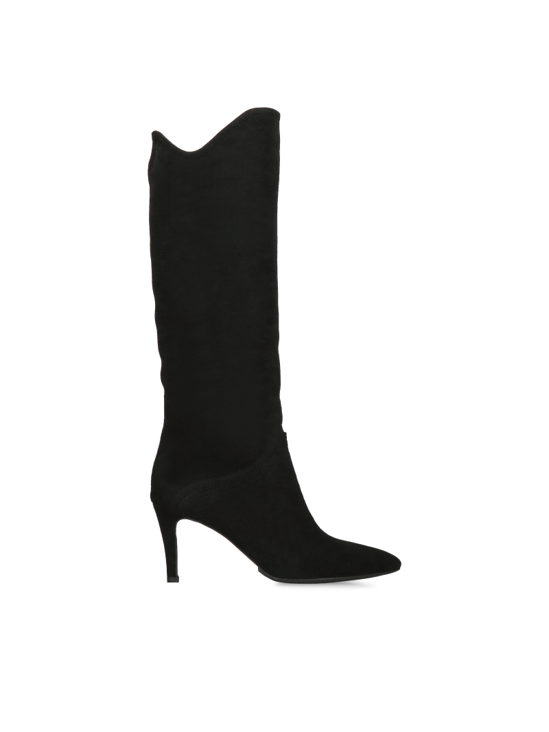 Suede black boots Juana, Visconi, boots, VK0016-01, Konopka Shoes