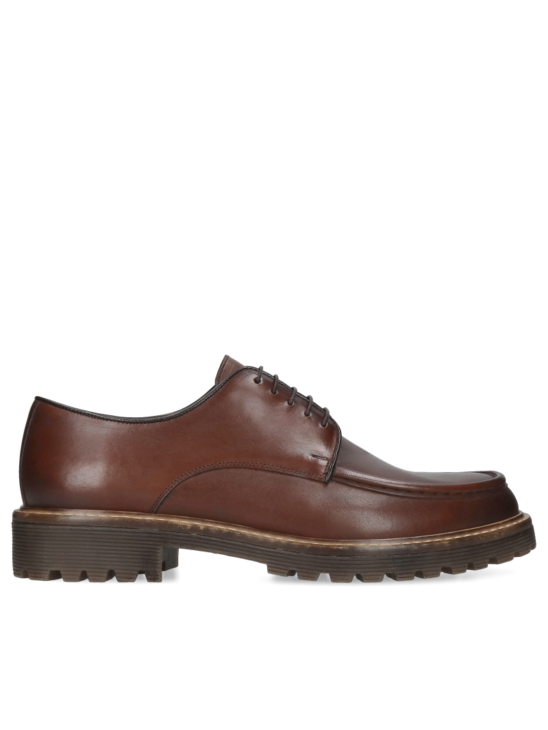 Men’s brown shoes Lukas, Conhpol - Polish production, CE6374-01, Derby, Konopka Shoes