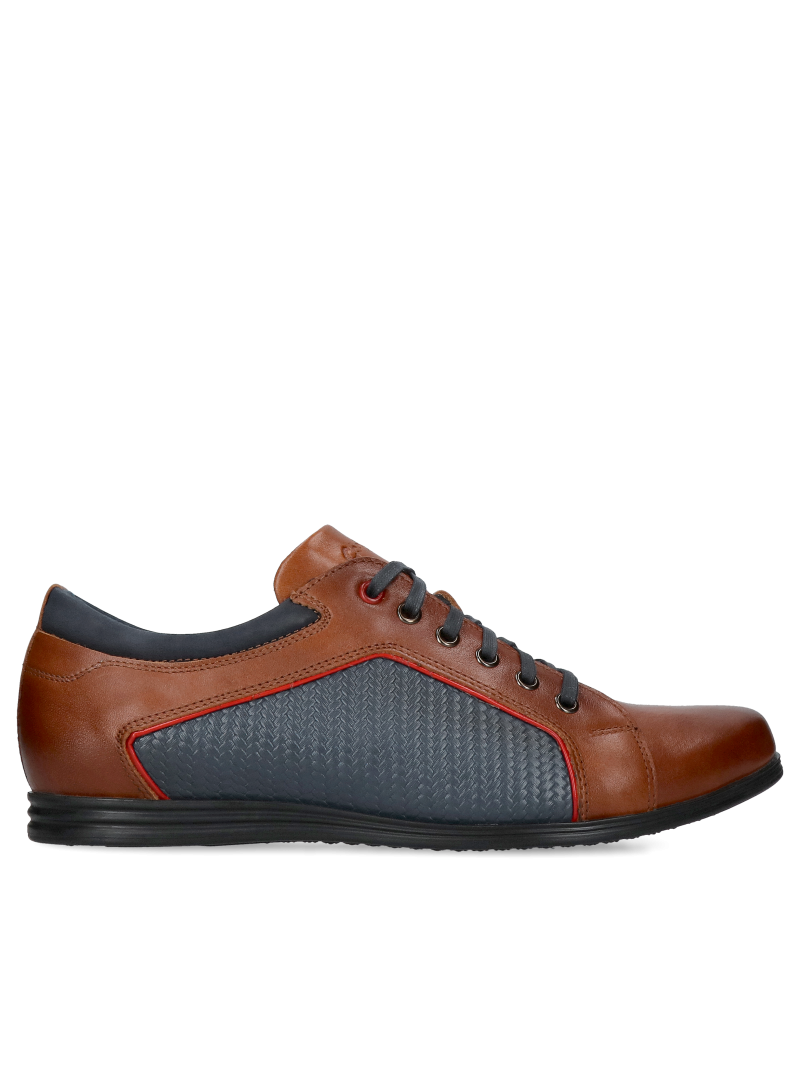 Brown and navy blue shoes Timo, Conhpol Dynamic - Polish production, Sneakers, SD2520-03, Konopka Shoes