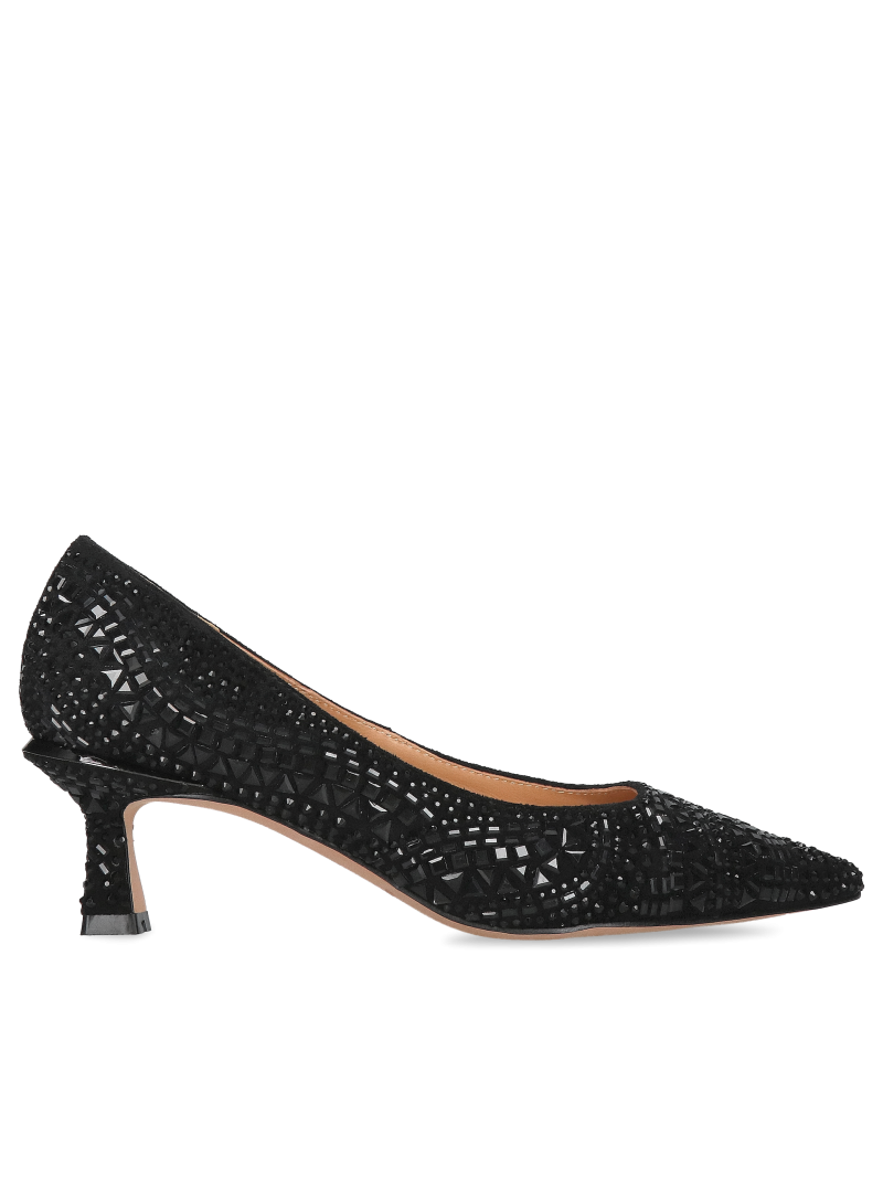 Black suede pumps Louise, Alma en Pena, AM0025-01, pumps, Konopka Shoes