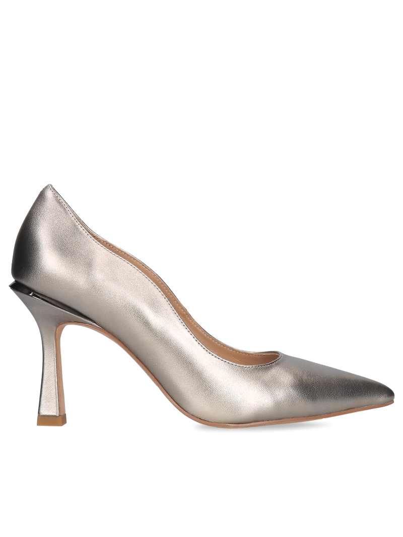 Gold leather pumps Riley, Alma en Pena, Pumps, AM0022-02, Konopka Shoes