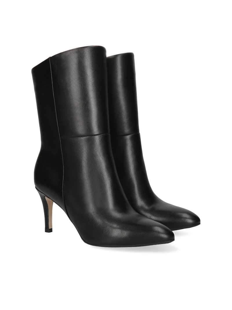 Black leather boots Aura, Visconi, VK0017-01, Boots, Konopka Shoes