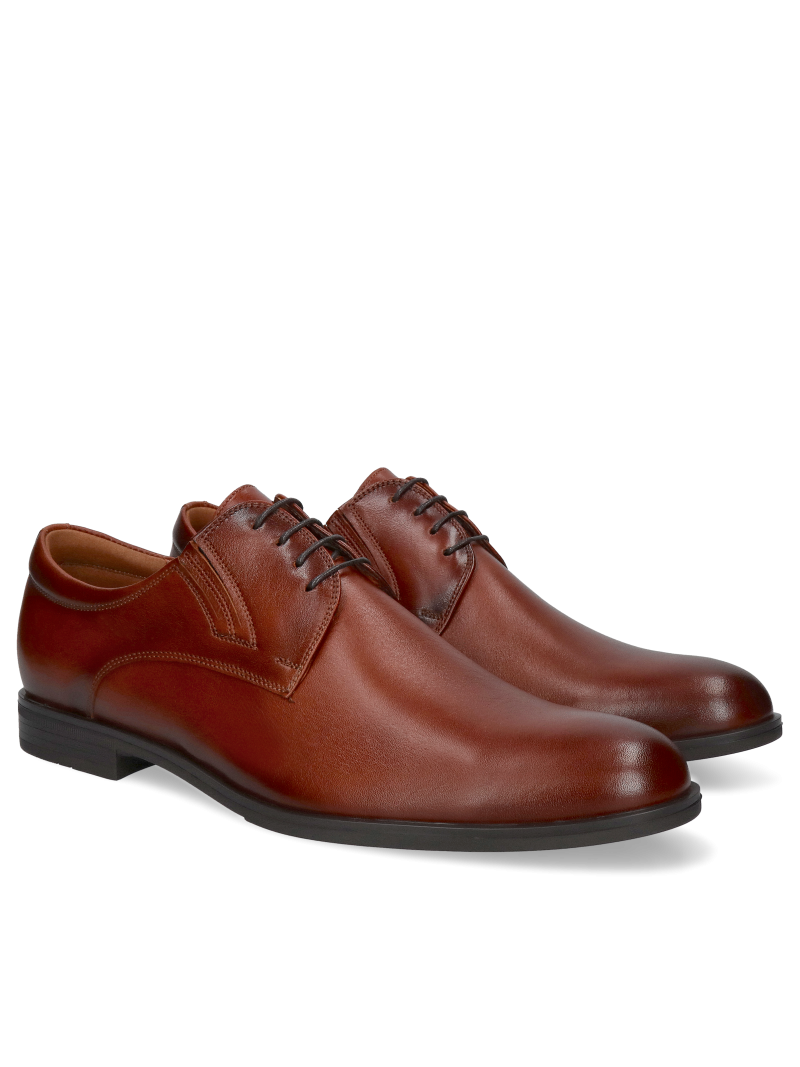 Brown shoes Kellen, Conhpol - Polish production, Derby, CI6381-02, Konopka Shoes