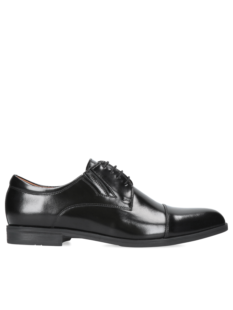 Black shoes Kellen, Conhpol - Polish production, Derby, CI6382-02, Konopka Shoes