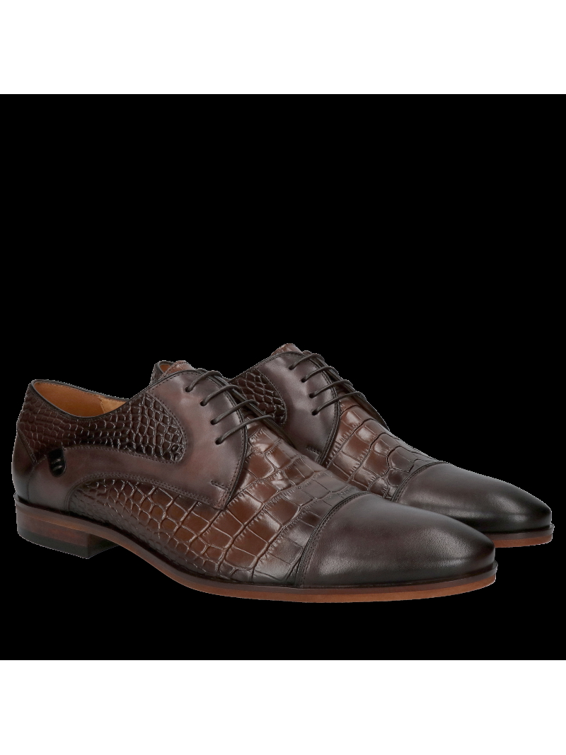 Brown derby shoes Jacob, Conhpol - Polish production, Derby, Konopka Shoes