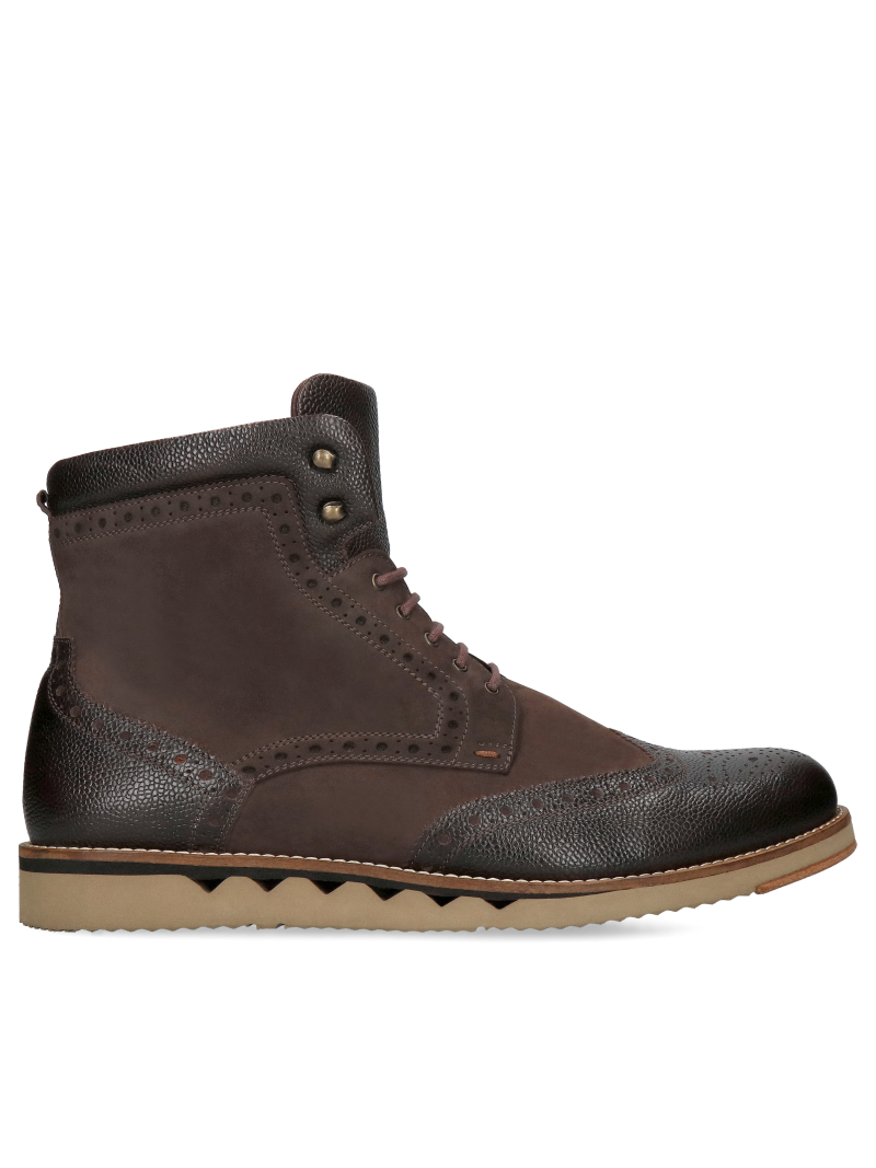 Brown boots Miron, Conhpol - Polish production, Boots, Konopka Shoes