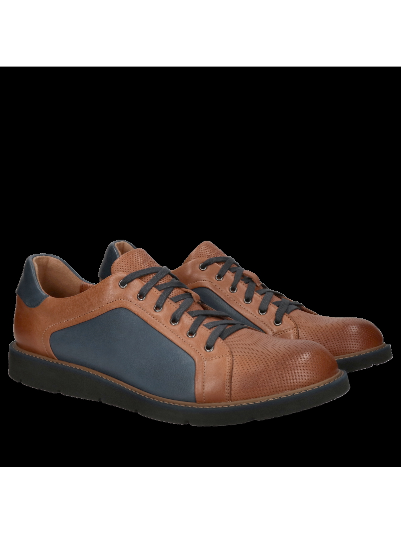 Brown-Navy blue shoes Timo, Conhpol Dynamic - Polish production, Sports and Sneakers, Konopka Shoes