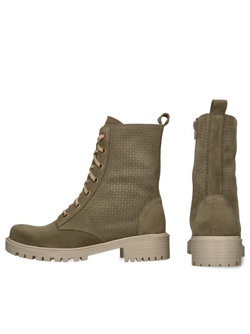 Green boots Peppy, Conhpol Relax - Polish production, Biker & worker boots, RE2613-03, Konopka Shoes Green boots Peppy, Conhpol Relax - Polish production, Biker & worker boots, RE2613-03, Konopka Shoes