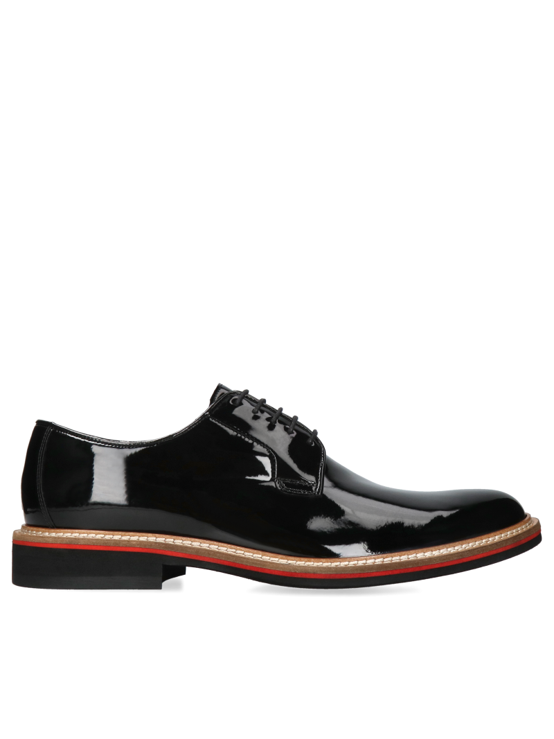 Black casual shoes Oscar, Conhpol - Polish production, Derby, CE0243-01, Konopka Shoes
