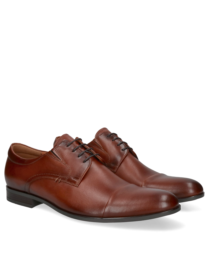 Brown shoes Richard, Conhpol - Polish production, Derby shoes, CE6182-02, Konopka Shoes