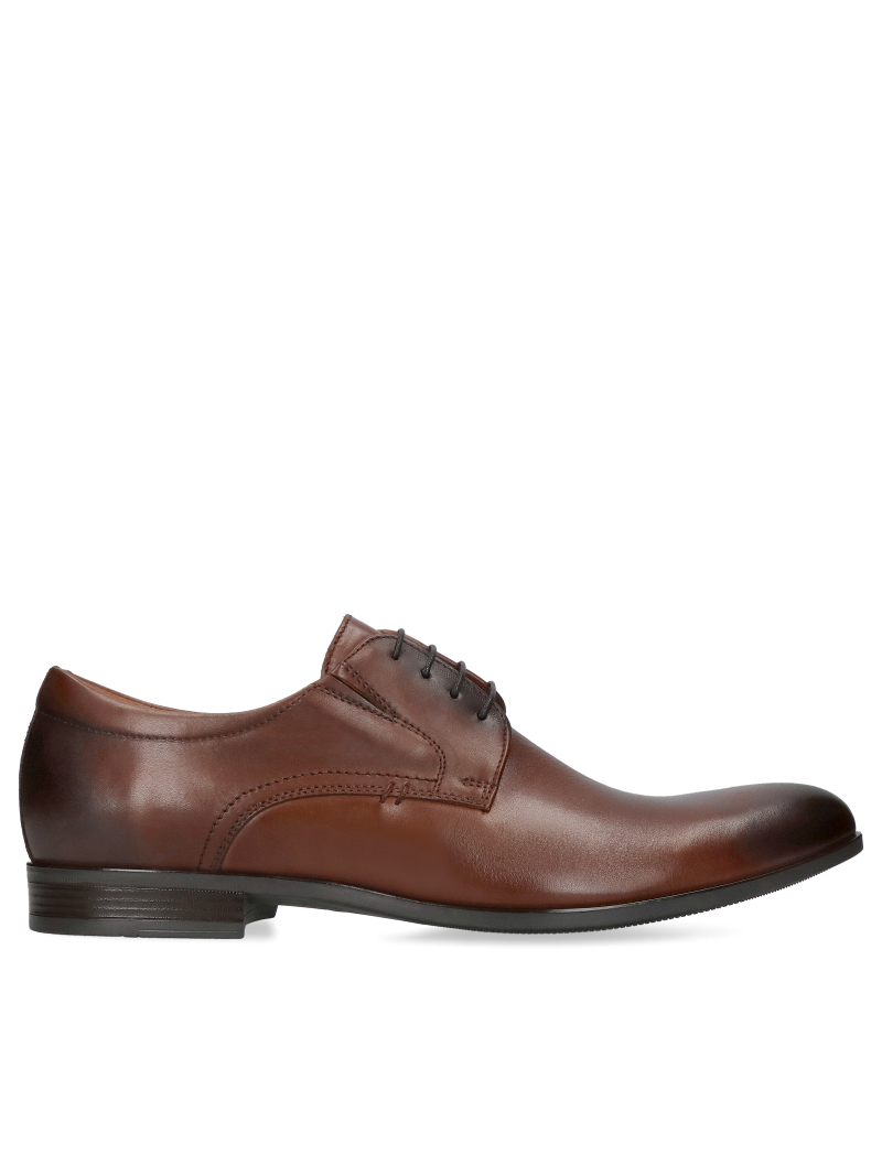 Brown shoes Richard, Conhpol - Polish production, Derby, CE6183-03, Konopka Shoes