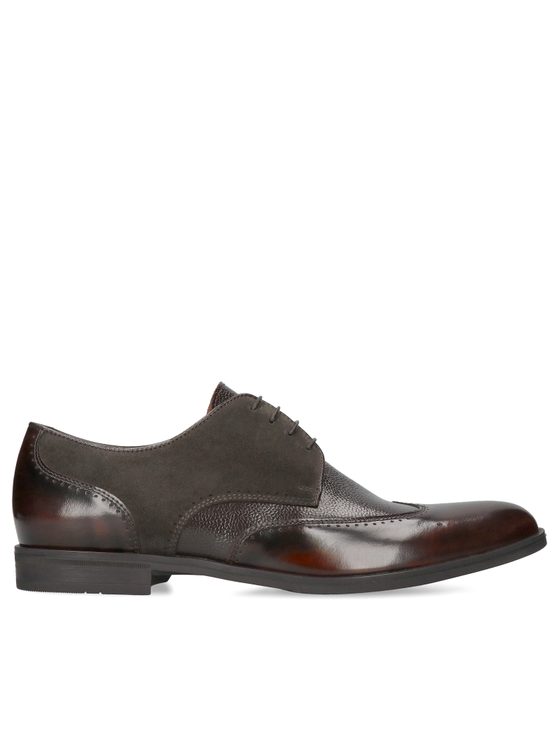 Brown casual shoes Richard, Conhpol - Polish production, CE4798-01, Derby, Konopka Shoes