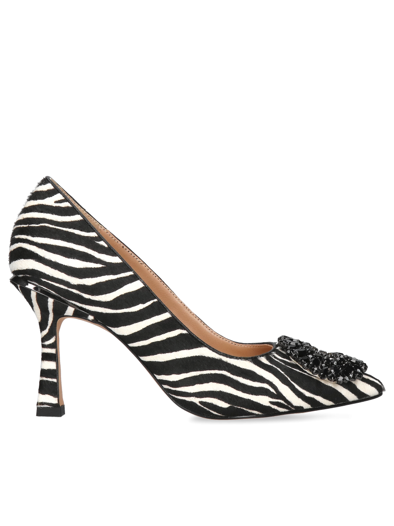 Black and white pumps Riley, Alma en Pena, Pumps, AM0023-02, Konopka Shoes