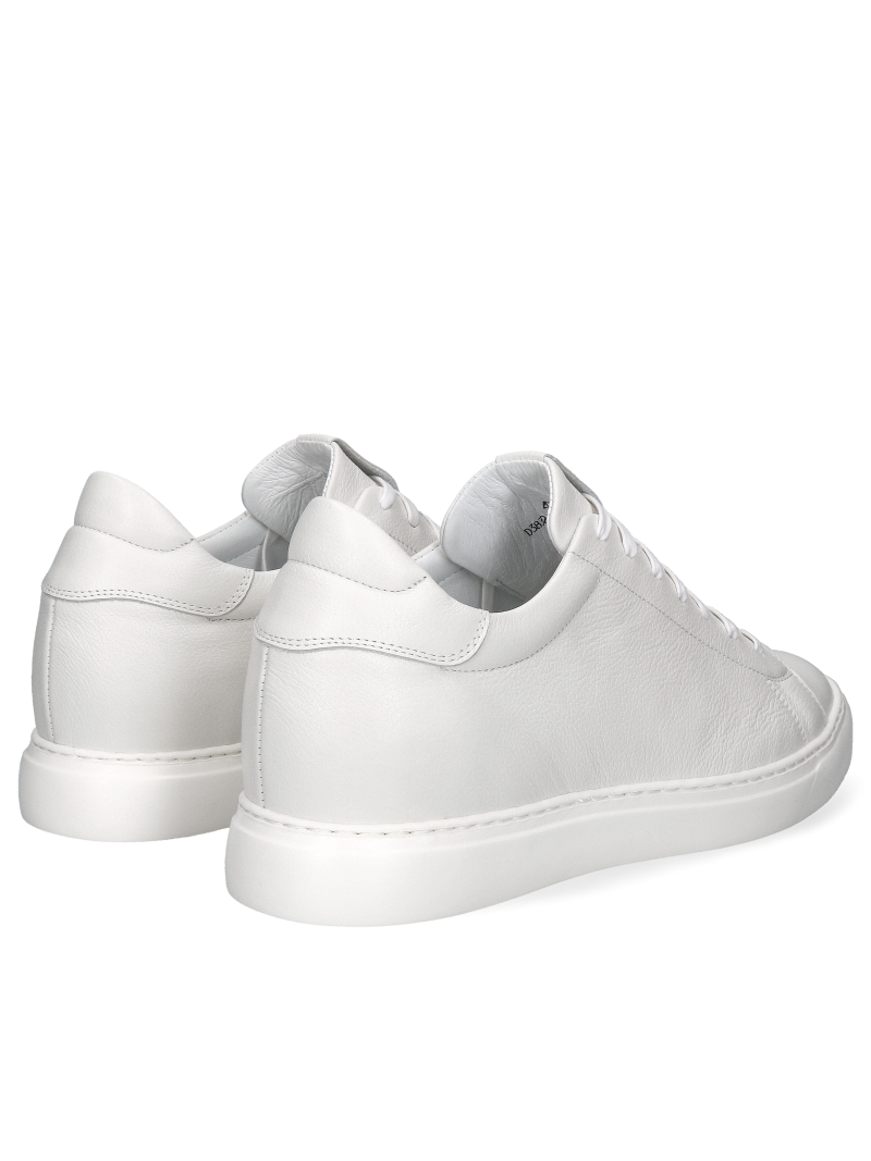 Classic men's height-raising sneakers, natural leather