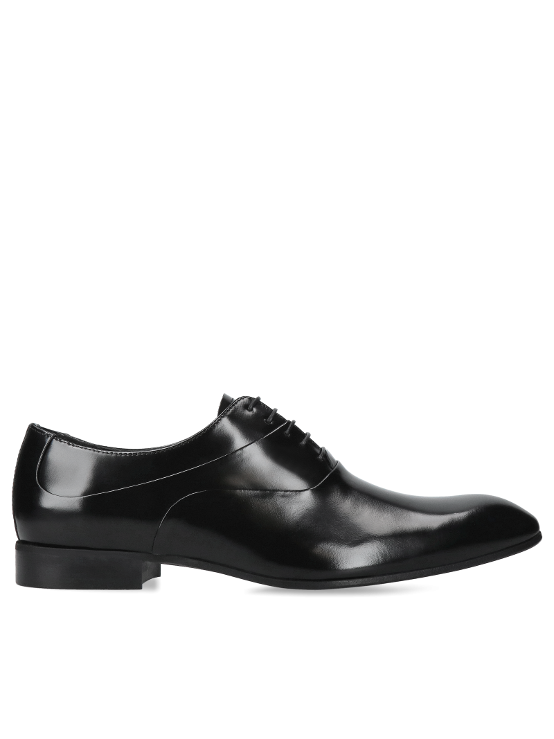Black Shoes Kevin, Conhpol - Polish production, CE4602-01, Oxford shoes, Konopka Shoes