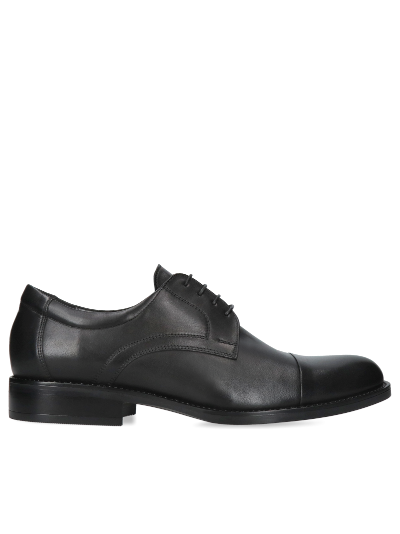 Black shoes Oscar, Conhpol - Polish production, Derby, CE6354-01, Konopka Shoes